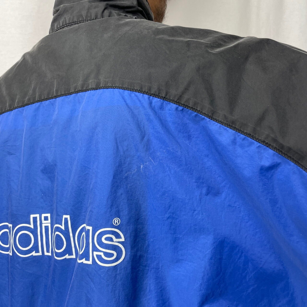 80年代 adidas アディダス ナイロン トラックジャケット メンズXL相当 