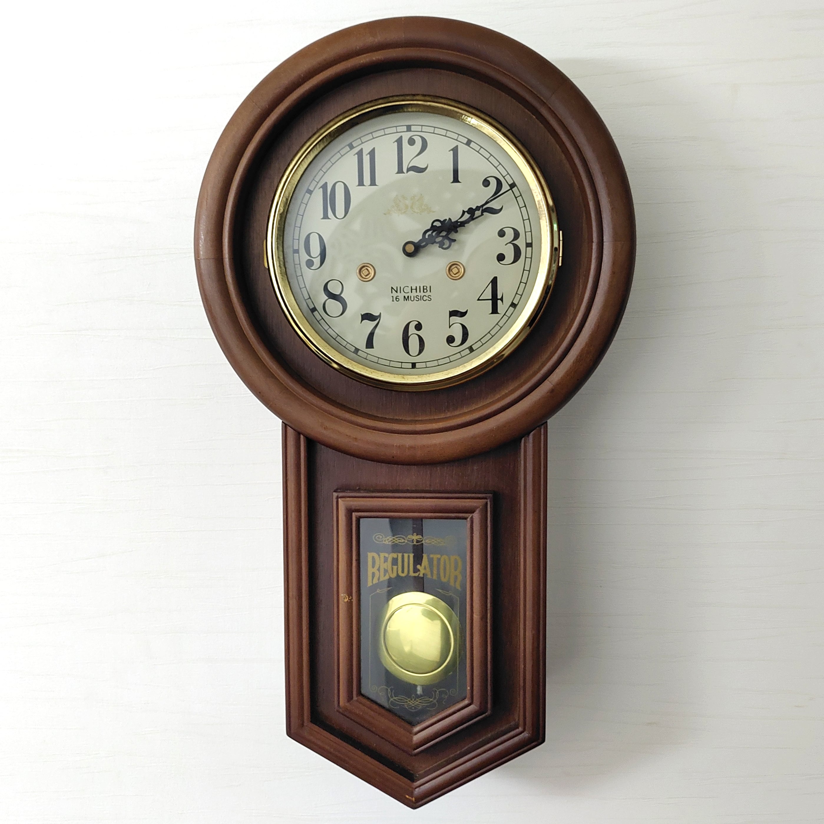 壁掛け時計・レトロ風時計・ジャンク品・No.230503-12・梱包サイズ140