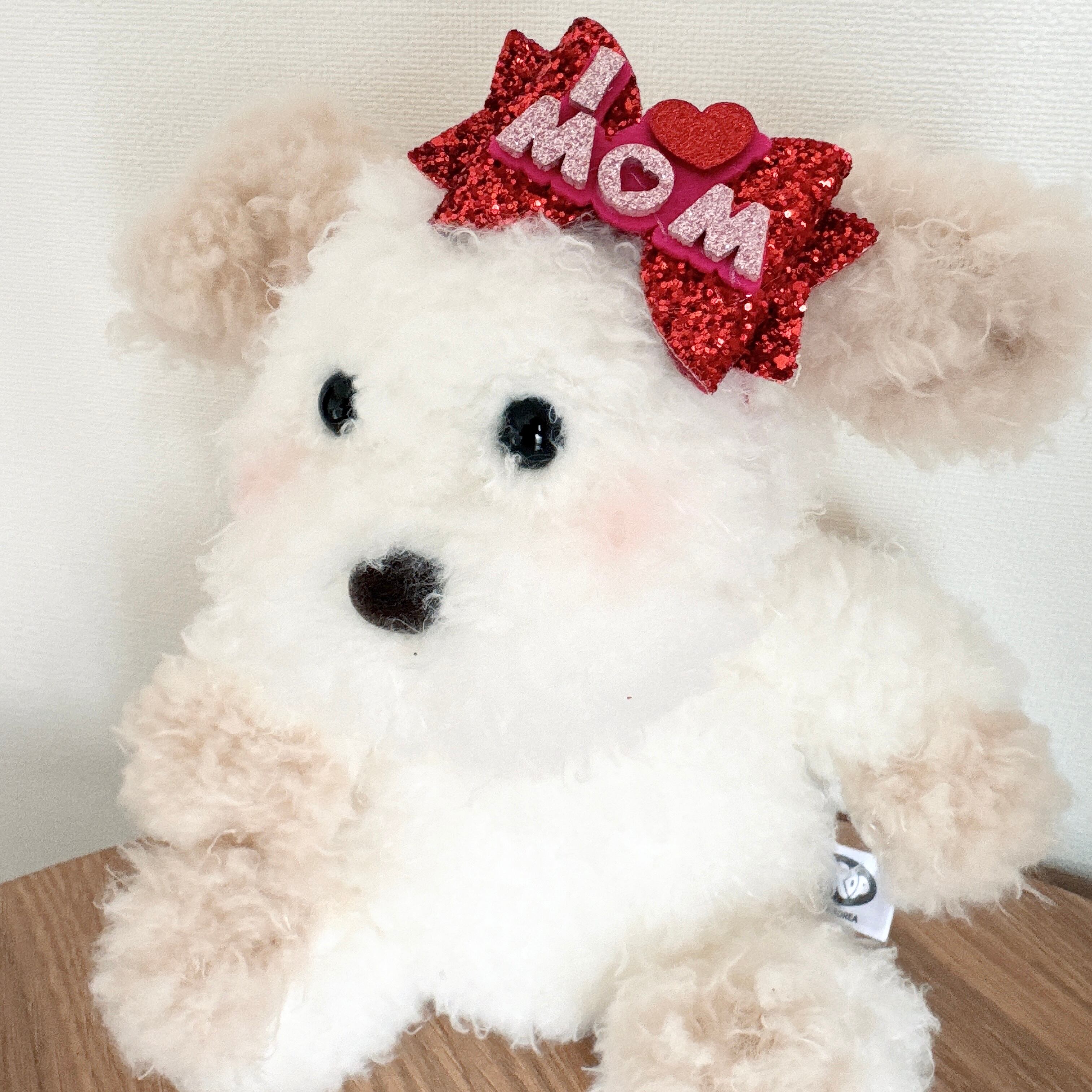 母の日リボンヘアバンド(後ろ支え付き)