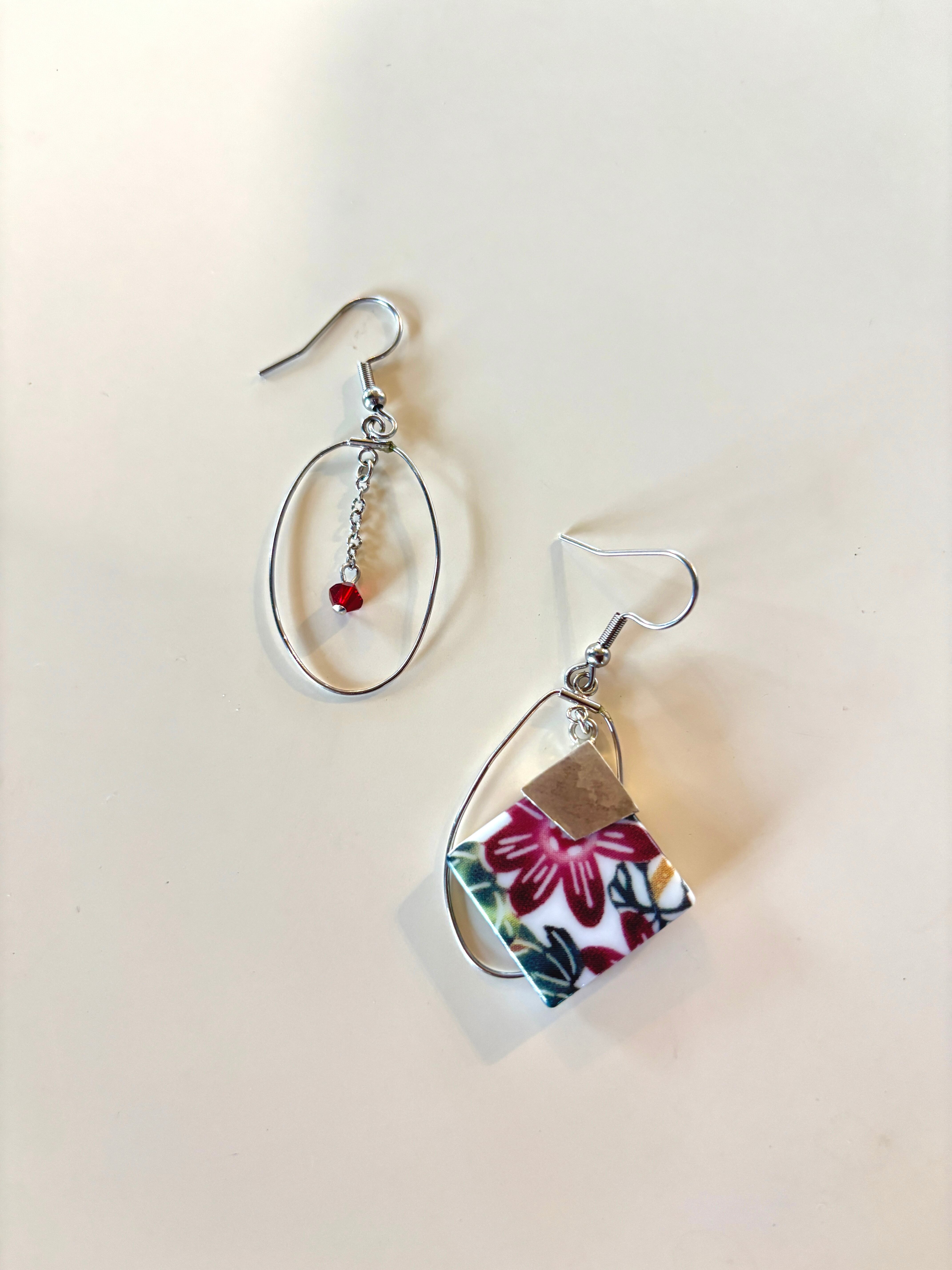 紅型アシメントリーピアス