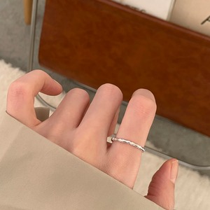 Weiwan925シルバー愛心バンブーリング 2点セット