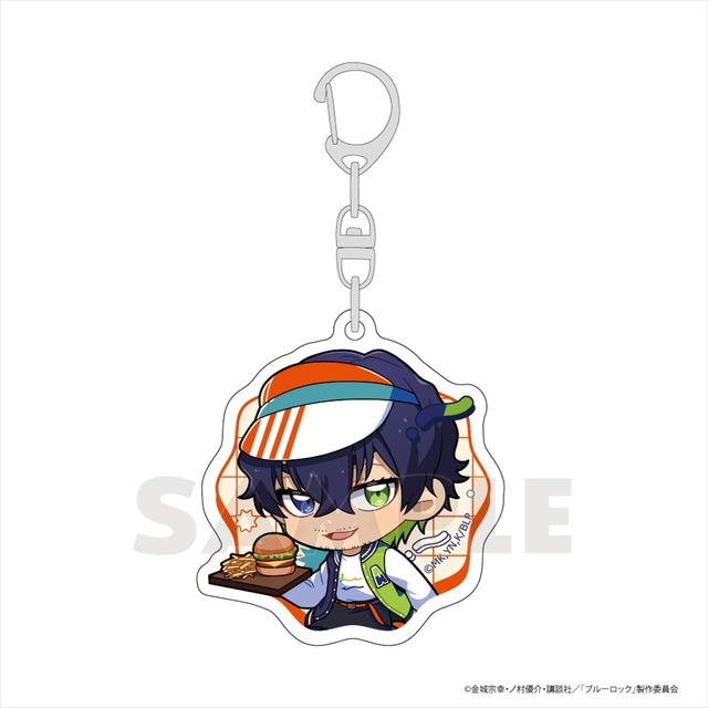 ブルーロック アクリルキーホルダー(オリヴァ・愛空/レトロダイナー)