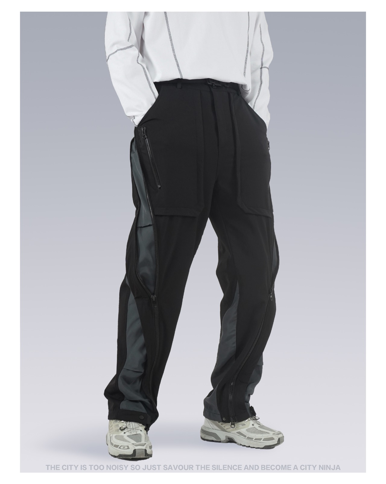 SILENSTORM マルチフォームレイヤードストレートレッグパンツ