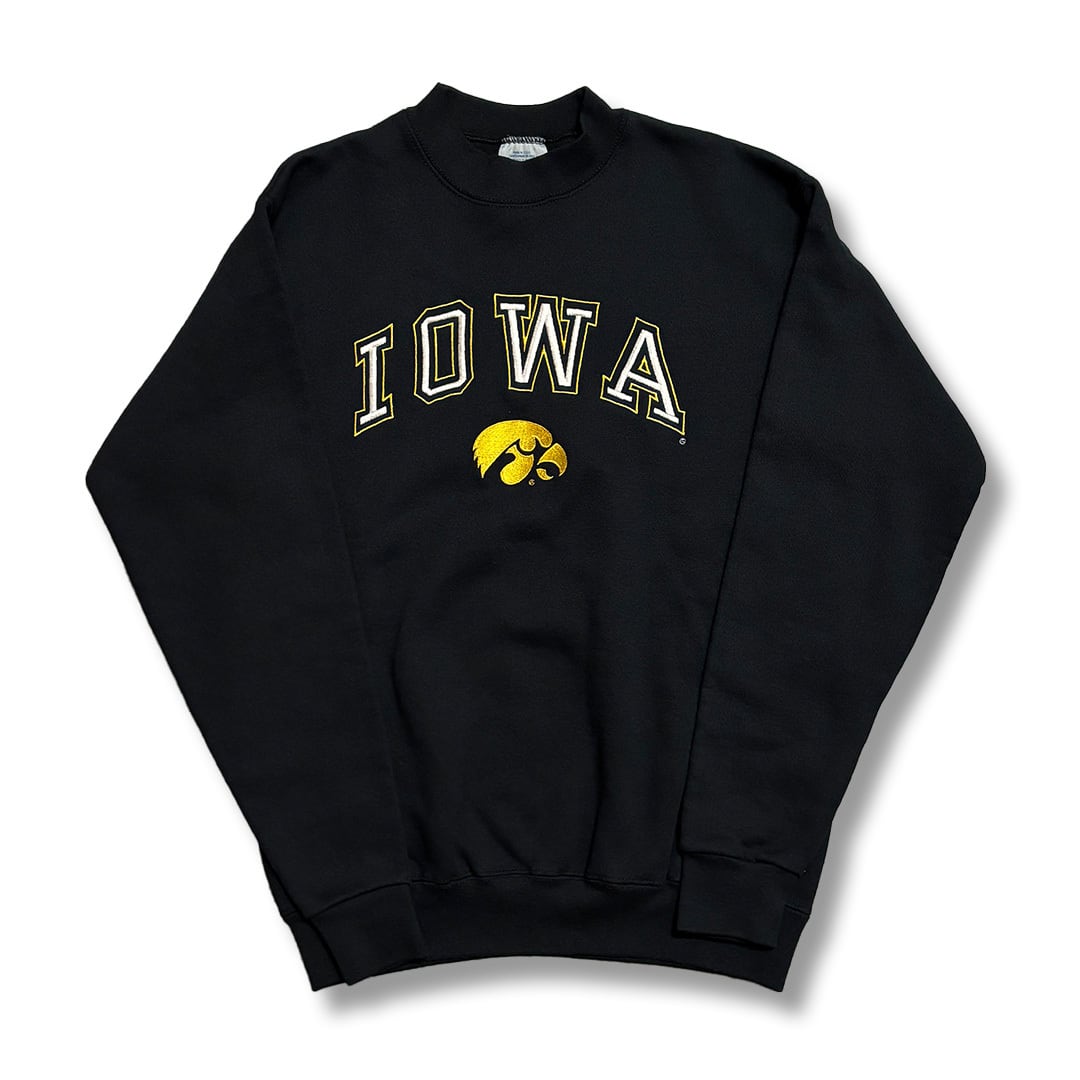 University of Iowa Embroidered Patch Sweatshirt. LOGO7