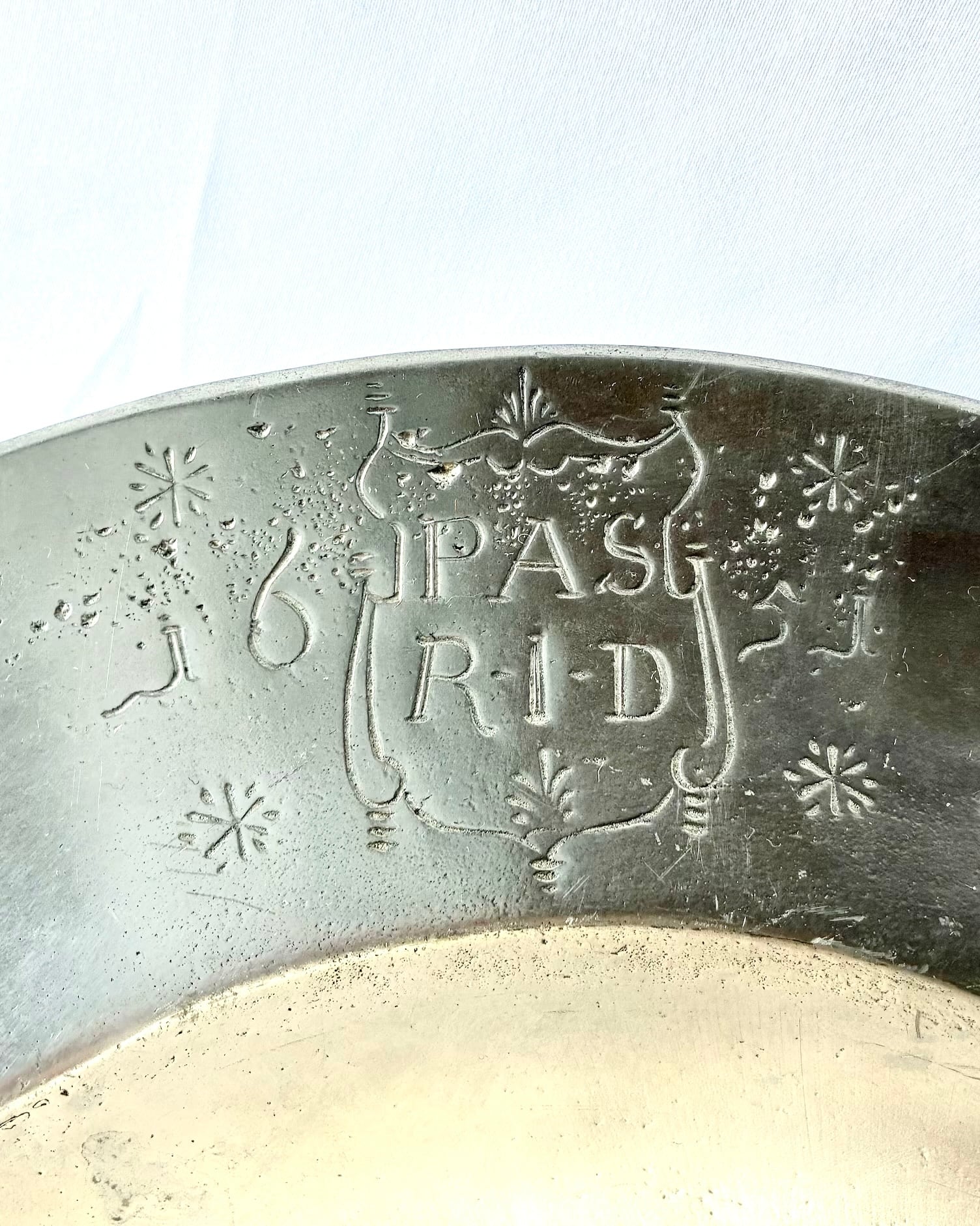 NORWAY Antique “Askvoll Brug”Pewter Tray | CARBOOTS