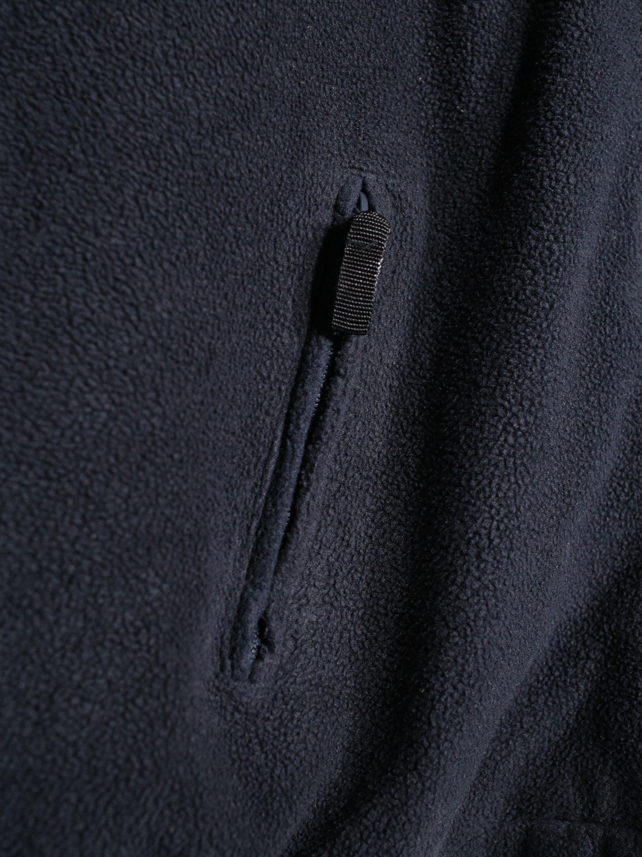 "KING SIZE" black fleece over silhouette jacket - 10