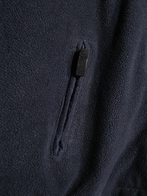 "KING SIZE" black fleece over silhouette jacket