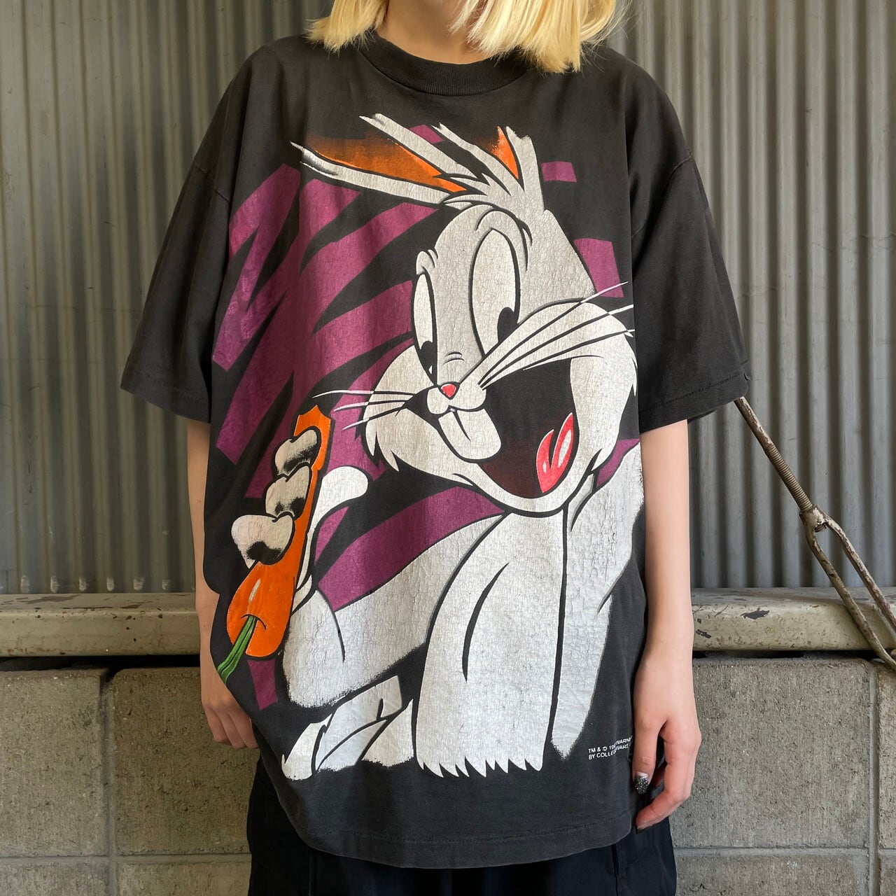 90年代 USA製 ルーニーテューンズ バックスバニー ビッグプリント 