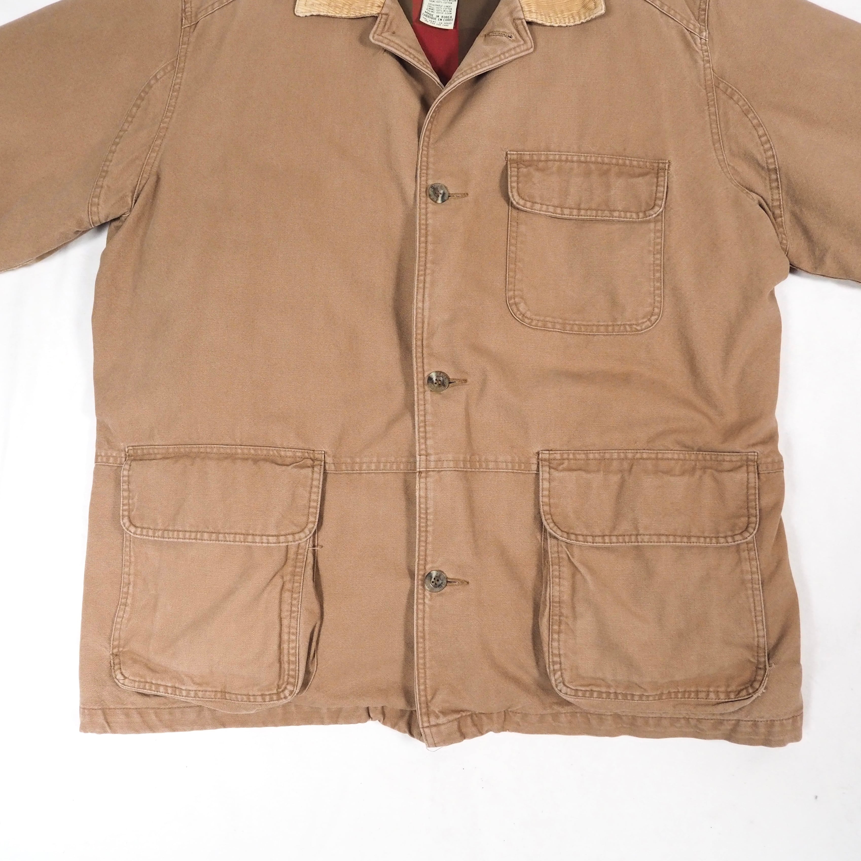 Eddie Bauer detachable goose down lined hunting jacket M 90s