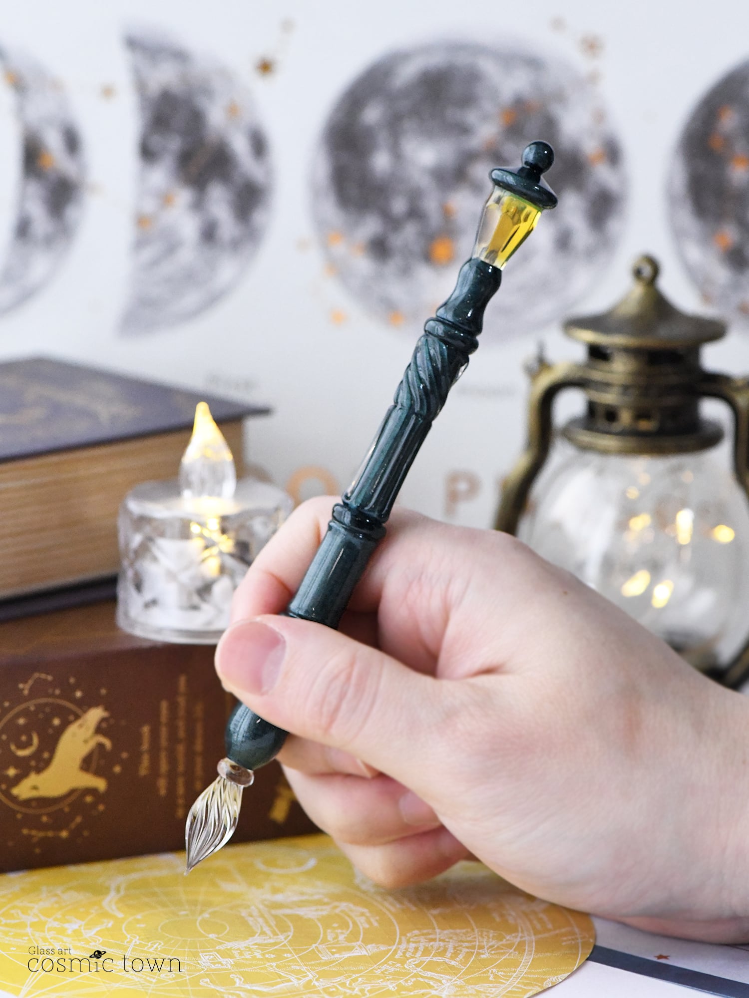 新色/ブロンズスパークル】街灯ガラスペン / ボロシリケイト【cosmic