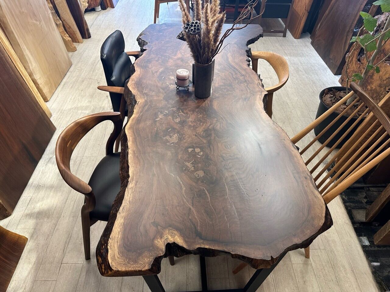 クラロウォールナット・クラスターバール_2050×750-930×40_浅草本店_