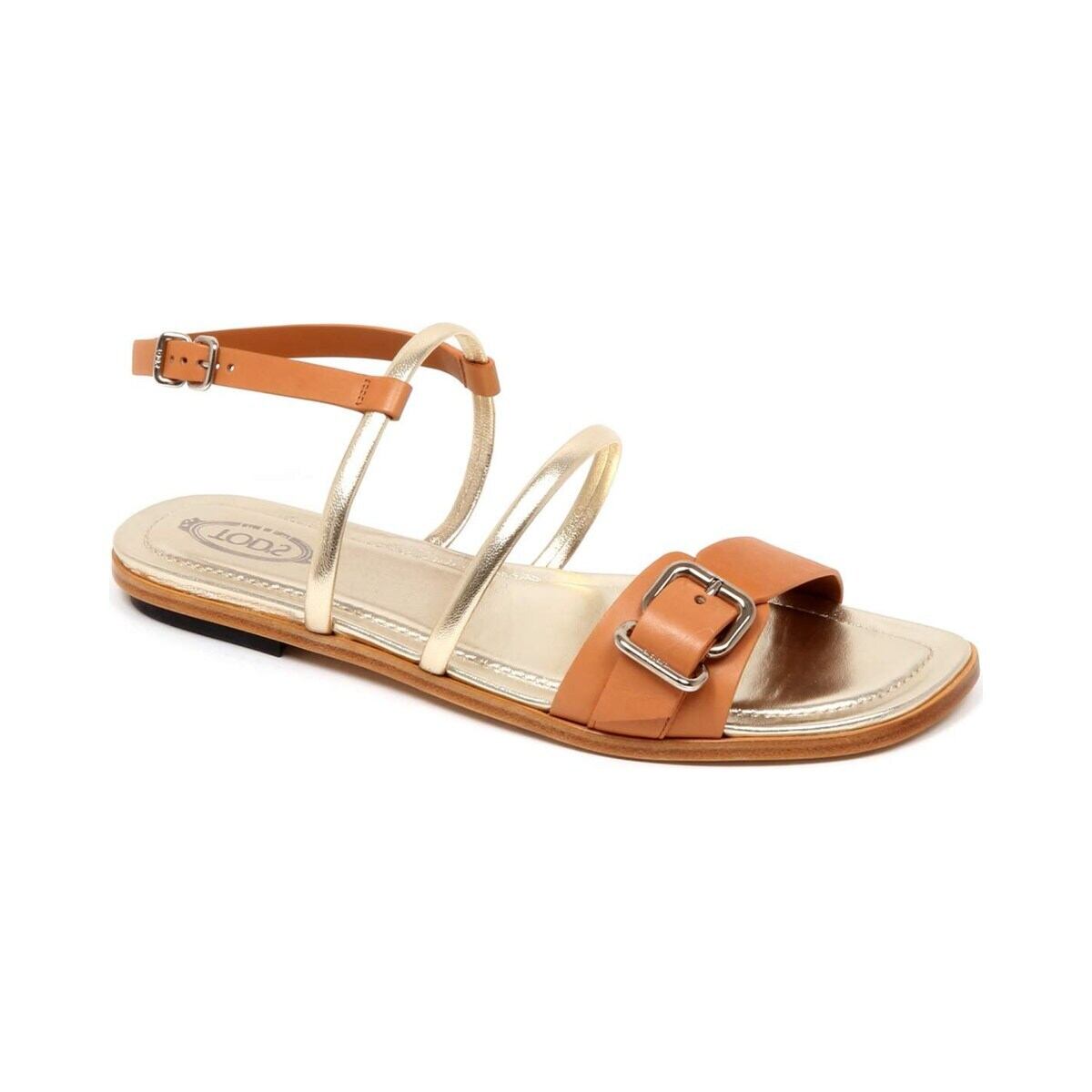 TOD'S トッズ レディース サンダル レザー ブラウン