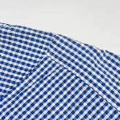 Brooks Brothers ブルックスブラザーズ ギンガムチェック BD シアサッカー 半袖シャツ L/ブルー系 メンズ