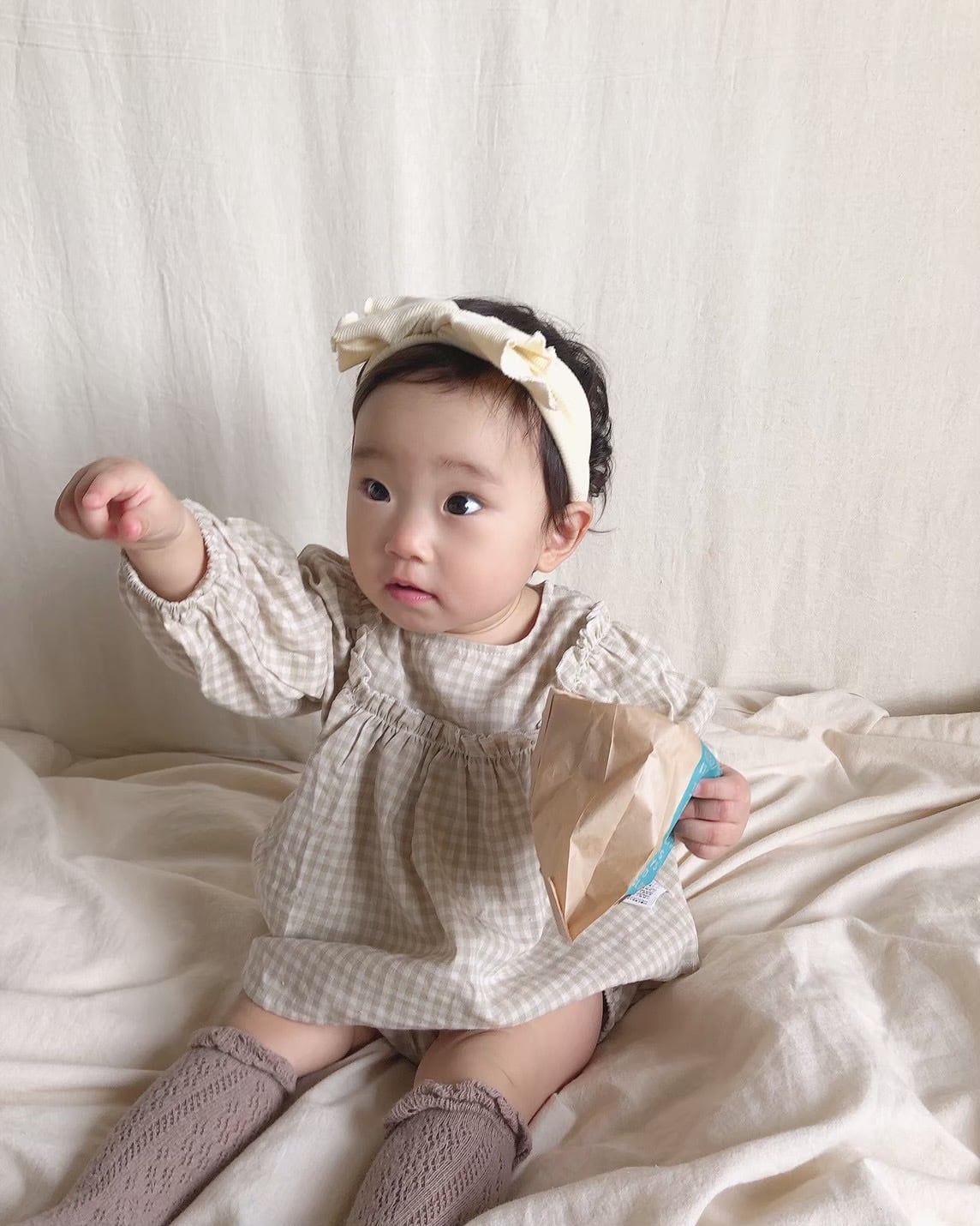 チェックブルマセットアップ