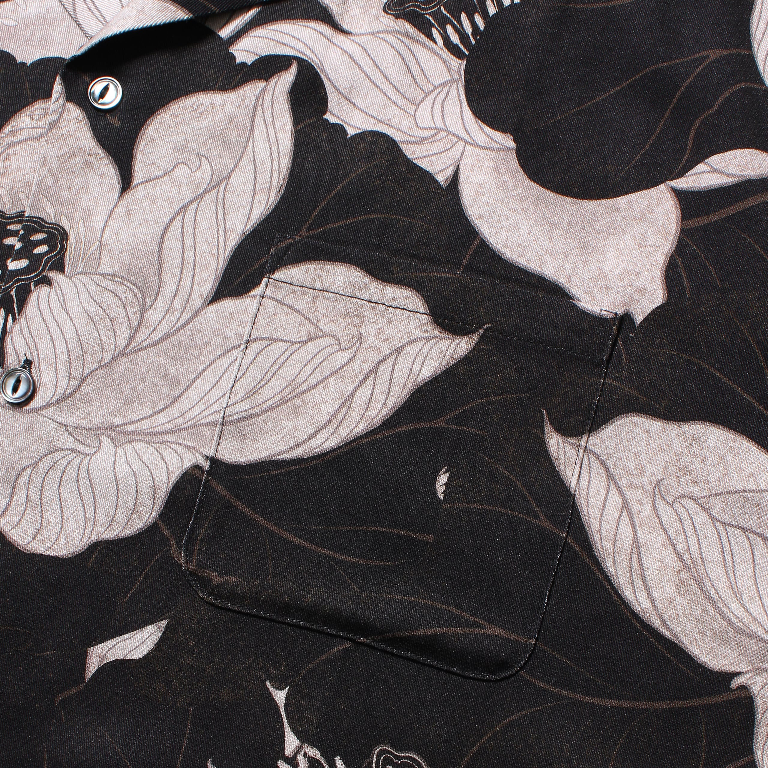 GAKKIN × BUDSPOOL 浮蓮華 L/S HAWAIIAN SHIRT | APHRODITEGANG HOLDINGS