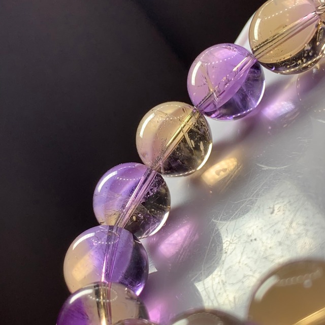 極上★大玉！ボリビア産・アメトリンブレスレット