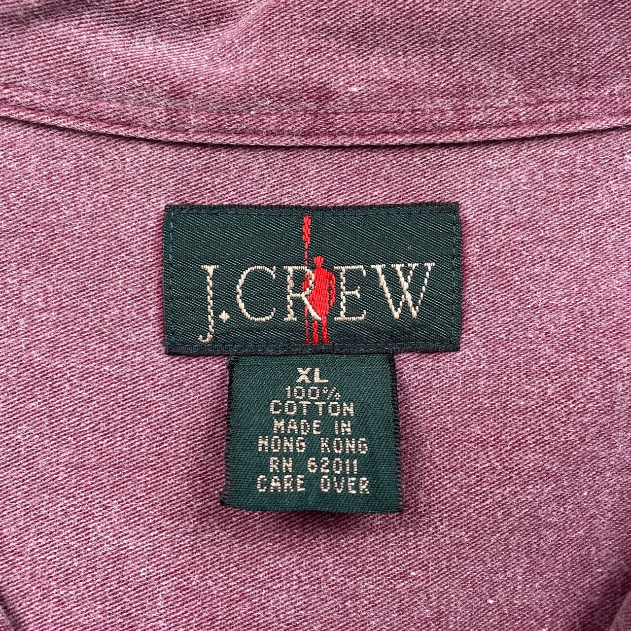 90年代 J.CREW ジェイクルー コットンツイルシャツ 巨人タグ メンズXL 
