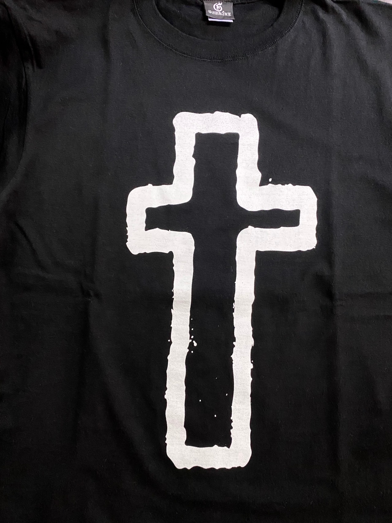 GODSIZE CROSS TEE [BLACK]