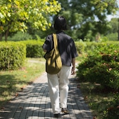 Cotton Hobo bag オリーブ
