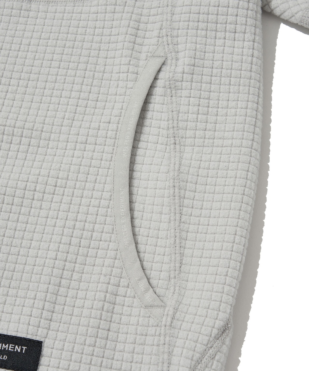 THERMOSQUARE FLEECE ZIP HOODIE_WHITE