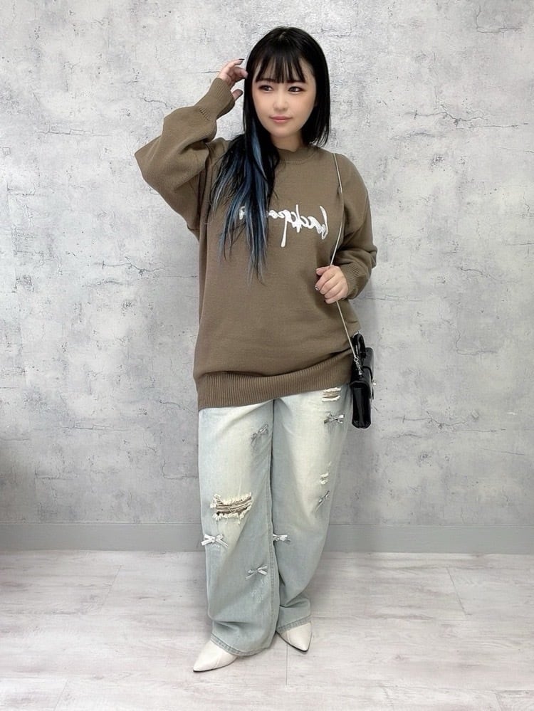 最終お値下げPACHMANパハマン上質リボンワイドパンツ ブラック 裏起毛ハイテンションワイドパンツ／レディース／婦人用