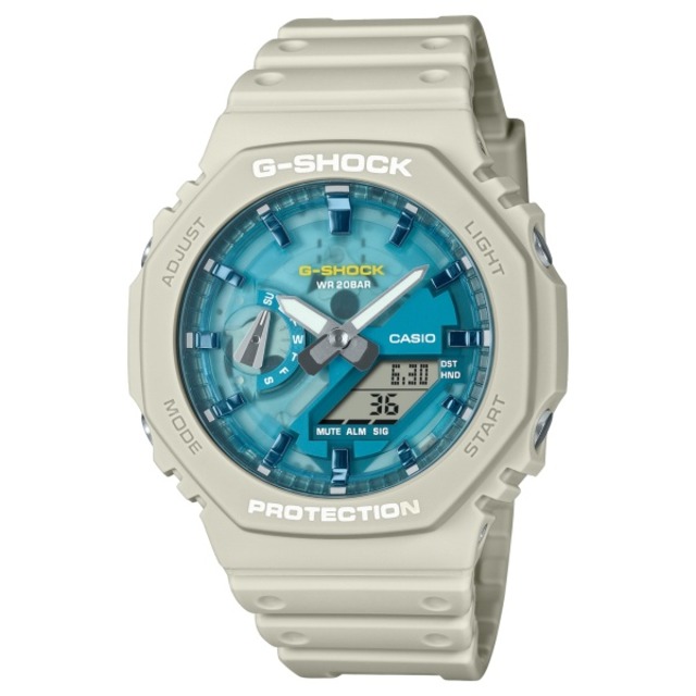 国内正規品 CASIO G-SHOCK カシオ Gショック アナデジ ショックレジスト 20気圧防水 八角形 メンズ腕時計 GA-2100AS-5AJF