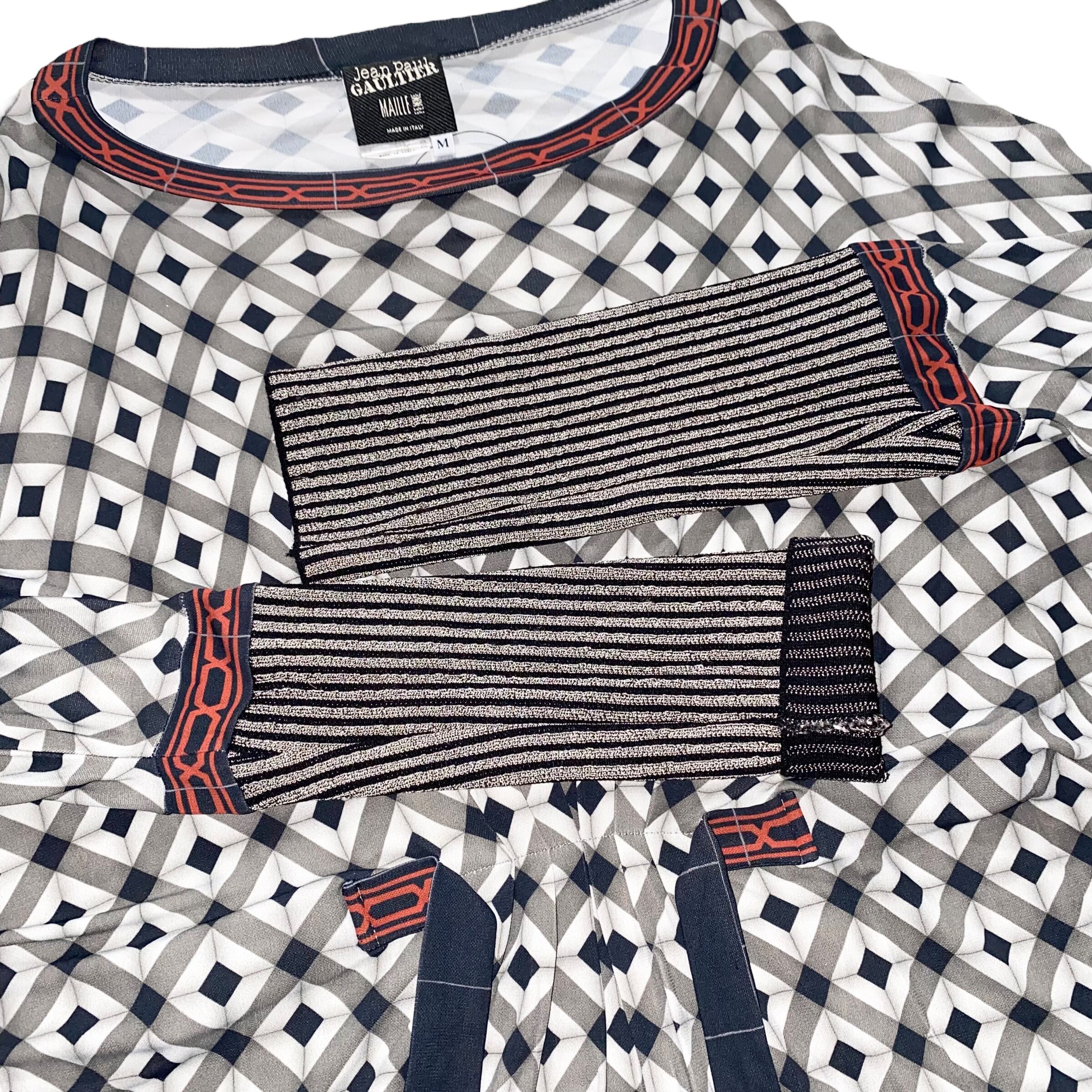 JEAN PAUL GAULTIER MAILLE FEMME knit switching rayon pullover