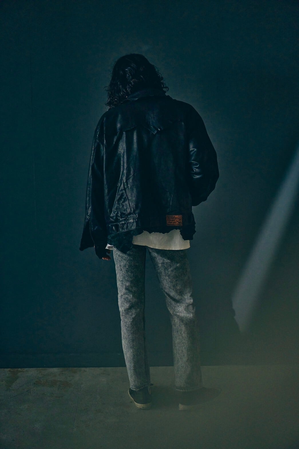 GOODKARMA DEVELOPMENT Reversible Leather Trucker Jacket