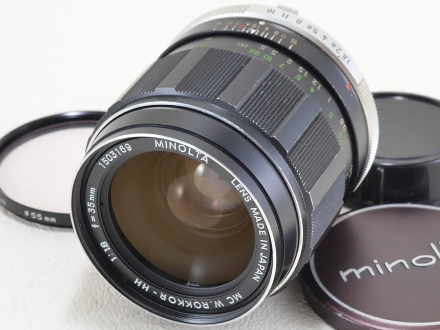 MINOLTA MC W.ROKKOR-HH 35mm F1.8 整備済 ミノルタ（21363