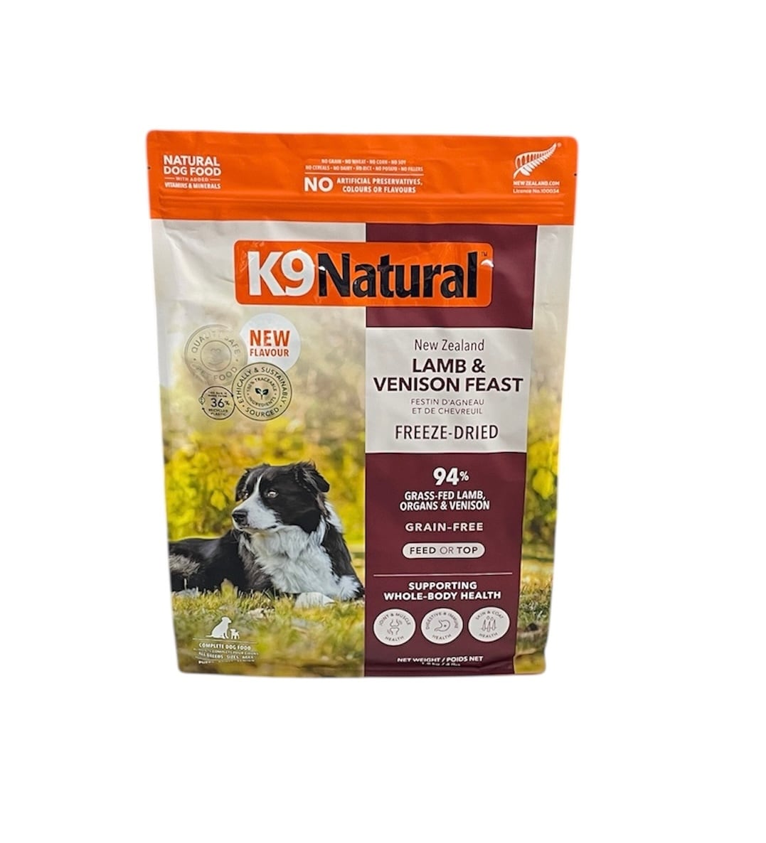 k9ナチュラルフリーズドライ ドッグフード ラム&ベニソン フィースト1.8kg