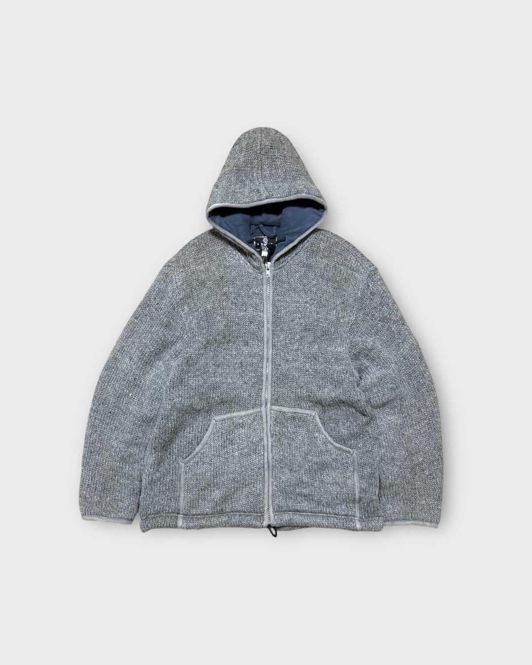 【Used】“BIG HEART” Wool Knit Fleece Hoodie