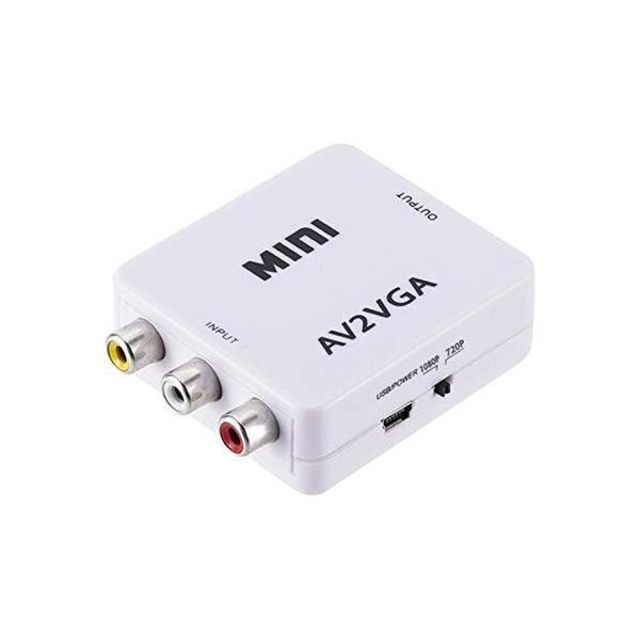 iFormosa AV RCA to VGA 1080p 720p 音声変換付き アダプタ IF-AVTOVGA