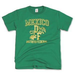 MEXICO DF　メキシコ　スペイン語　Tシャツ　グリーン