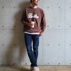 Brutusドット LOGO CREW NECK / ダークブラウン