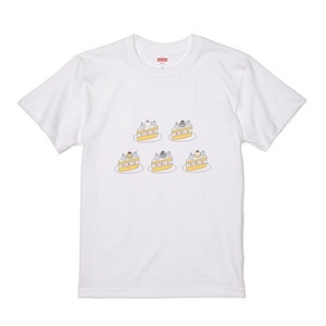 文鳥Tシャツ＃75　「ブンチョショートケーキ」全部のせ