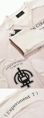 7440 37 1 Double Color Mesh Long Sleeve Tee