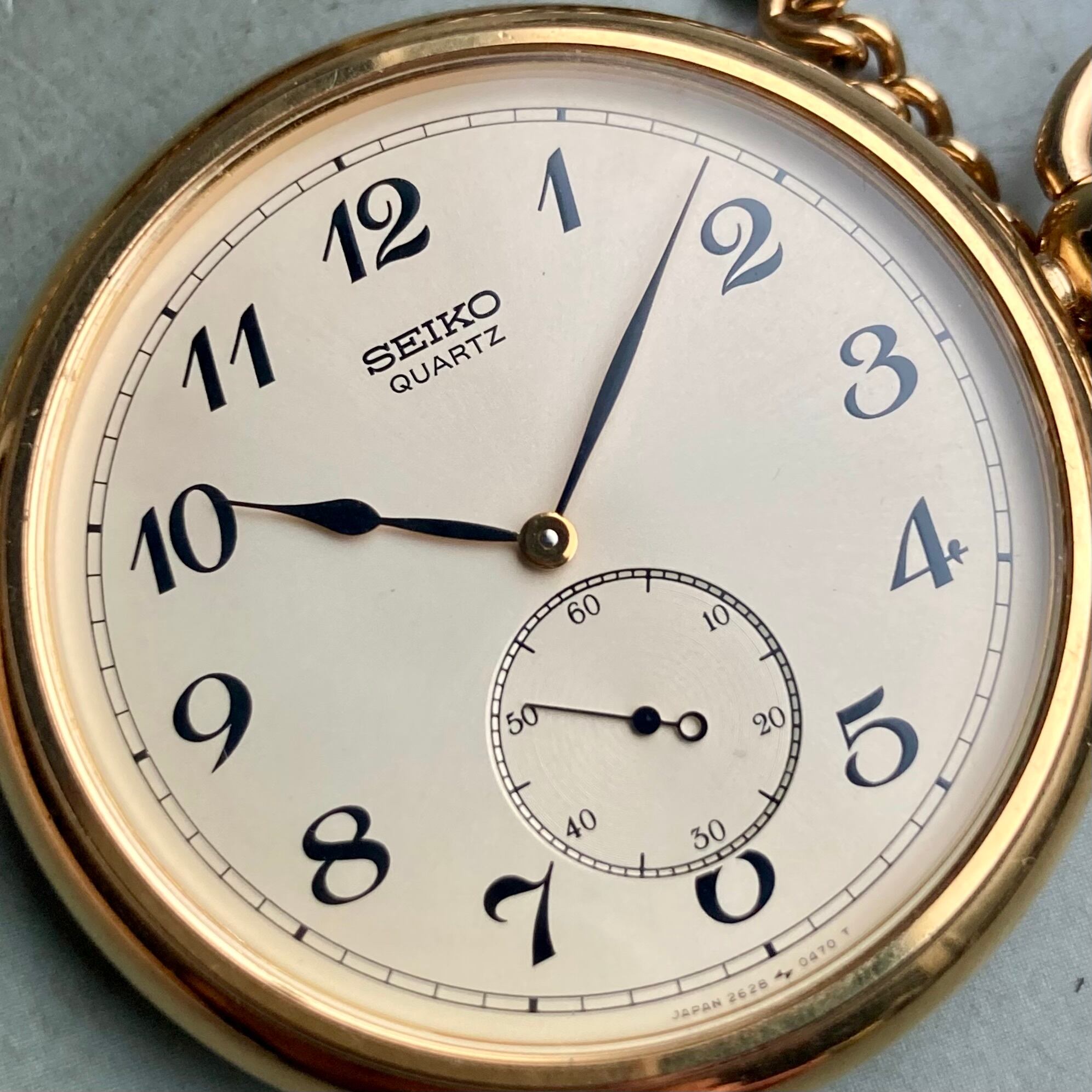 seiko quartz 懐中時計 セイコー 鉄道時計 懐中時計 7550-0010