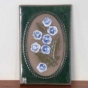 イタリア製 陶器 陶板画 タイル 壁掛け 大型 2枚1組 ポップ レトロ イタリア製 陶器 陶板画 タイル 壁掛け 大型 2枚1組 ポップ レトロ