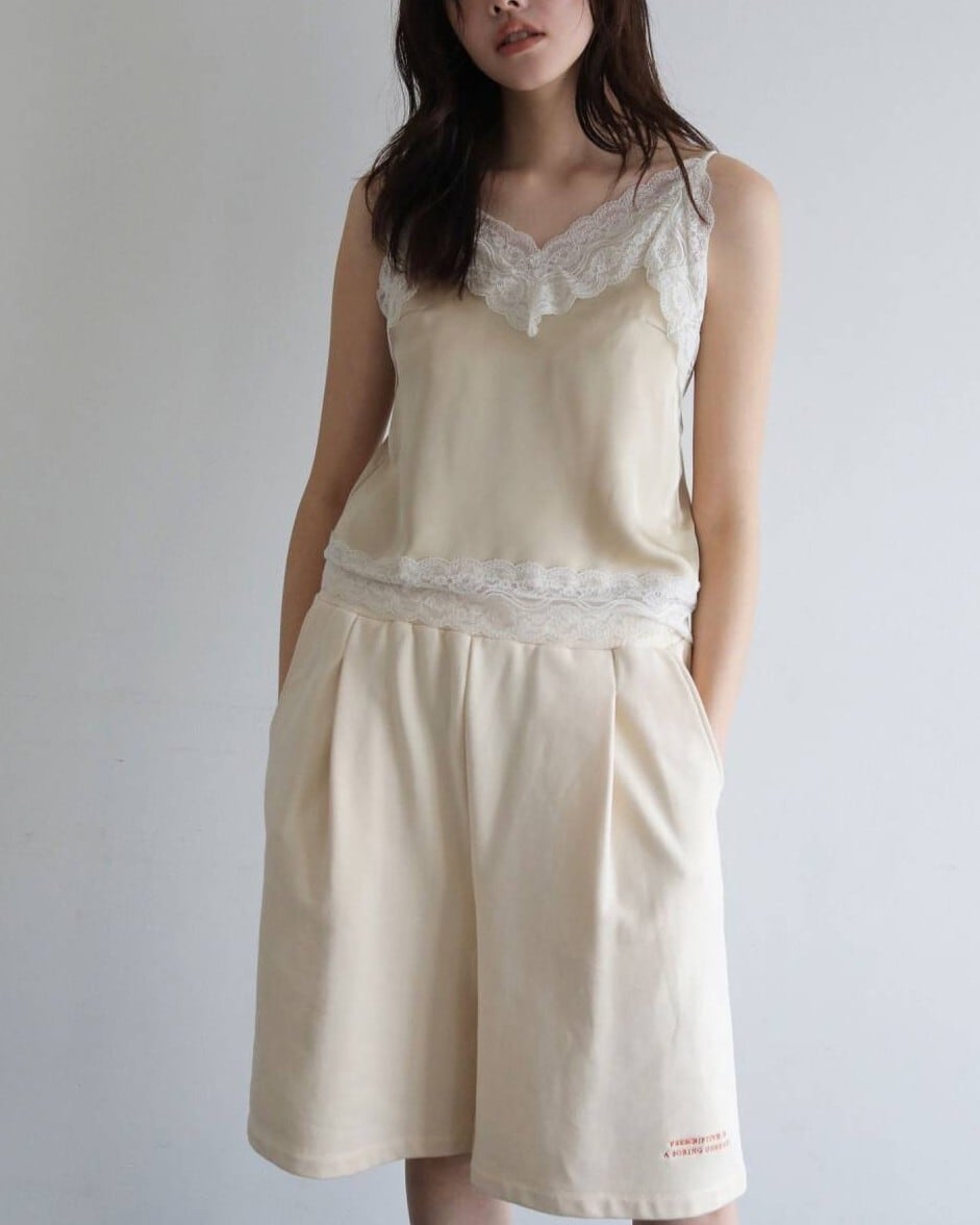 anuke(アンヌーク) Embroidery Half Pants | サウスオレンジ｜メンズ