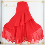 社交ダンス 衣装 スタンダード スカート レッスンウェア オールシーズン Create-Sun クリエイトサン 赤 レッド系 無地 派手 練習着 フレア スカート おしゃれ ダンスウエア ストレッチ素材 パーティー衣装 レディース ダンススカート 体型カバー かわいい 練習用 踊りやすい 盛り上がる 衣装セット