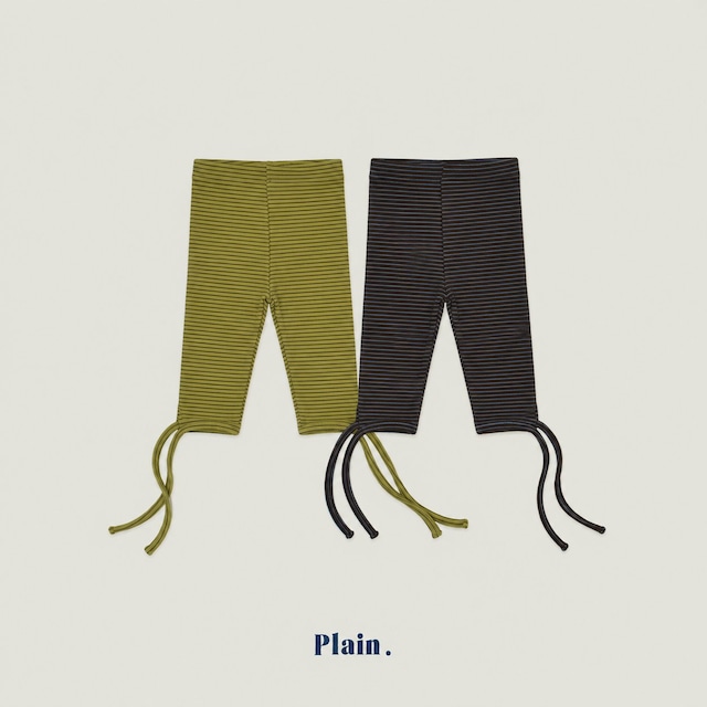 【取寄】plain|stripe ribbony leggings|ボーダーリボニーレギンス|XS-XL|kids|26 autumn