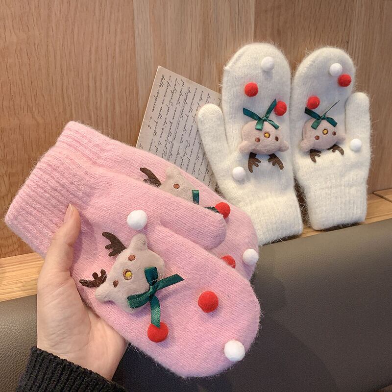 グローブ ウィンターウール 大人ガーリー スウィート キュート カジュアル 冬物 ブラック・アイド・ピーズ20220348235