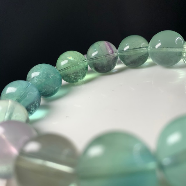 b183大玉フローライトブレスレット