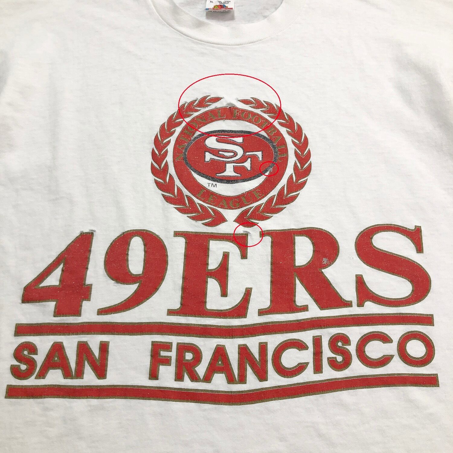 90年代 リー Lee SPORT NFL SANFRANCISCO 49ERS サンフランシスコフォーティナイナーズ スポーツプリントTシャツ メンズM ヴィンテージ /eaa319763