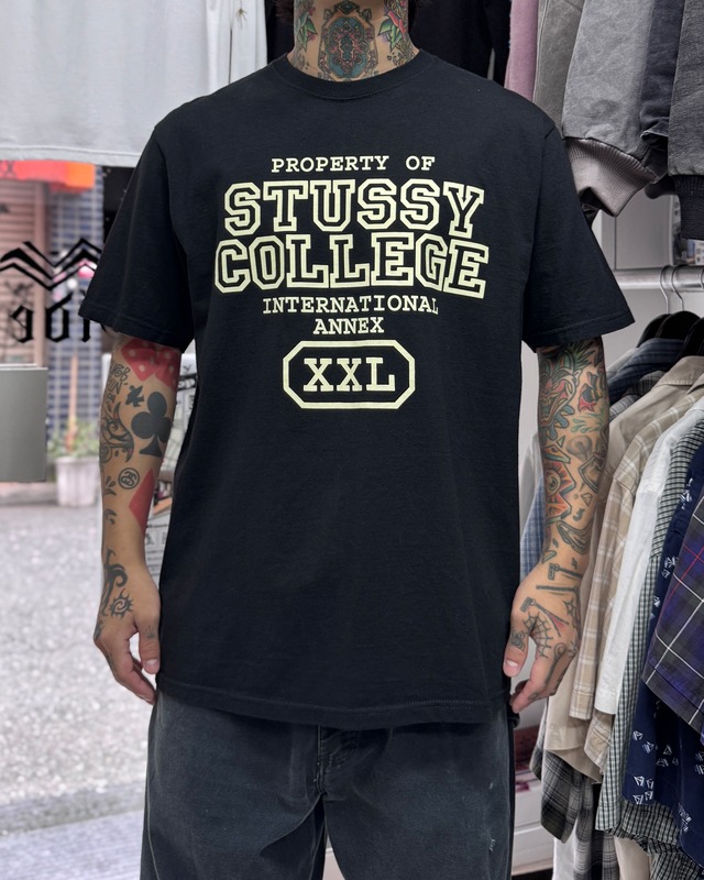 20’s stussy Design Tee “stussy college”【Other Side店】