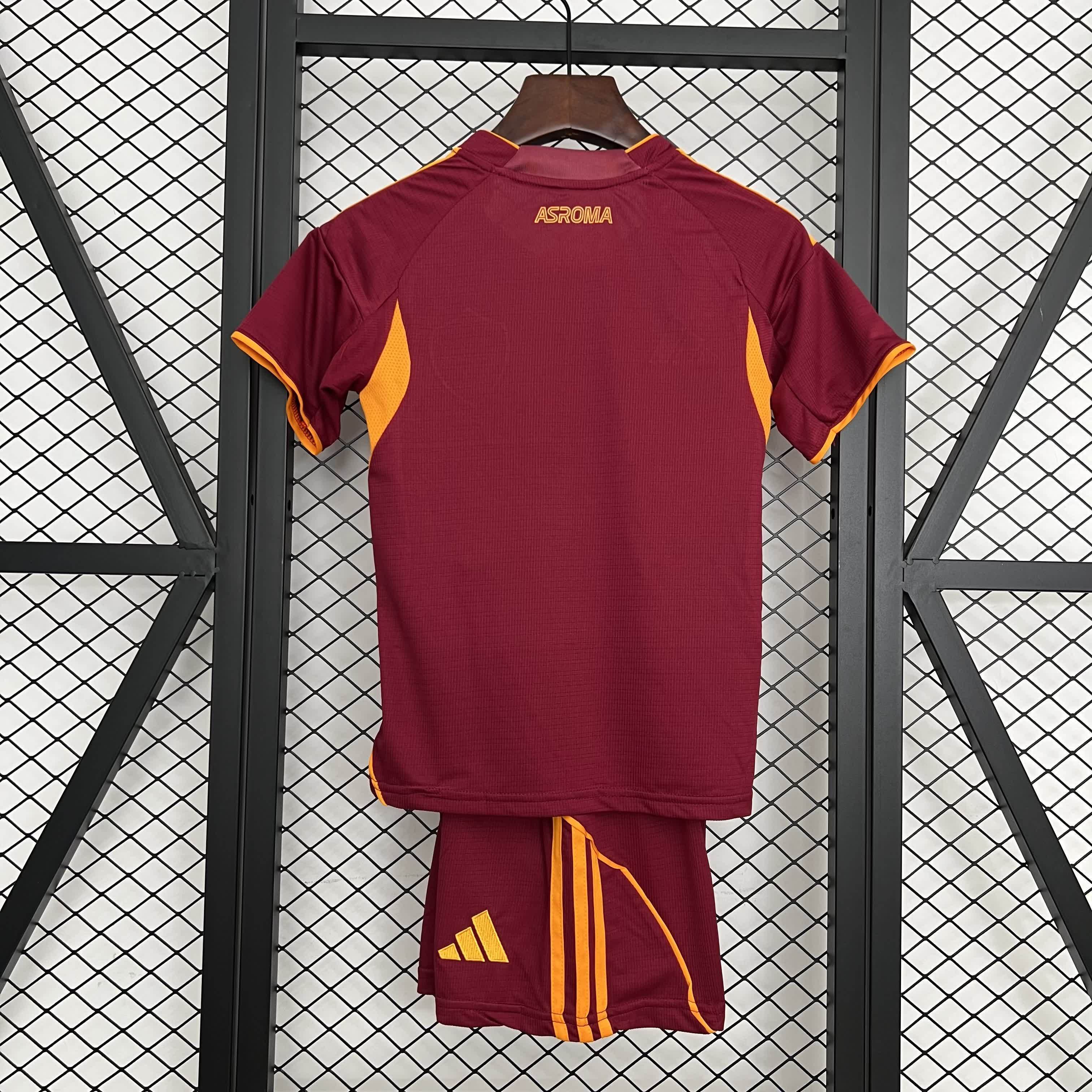 25/26 Kids AS Roma Home Jersey 25/26 ASローマ ホーム 半袖