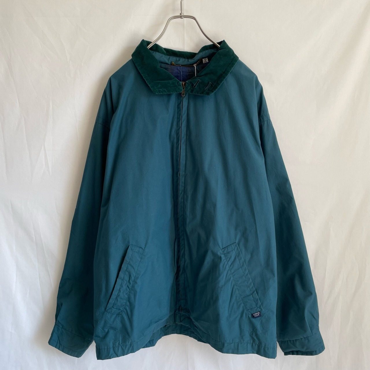 80s LONDON FOG スイングトップ 緑 グリーン 古着 ブルゾン 