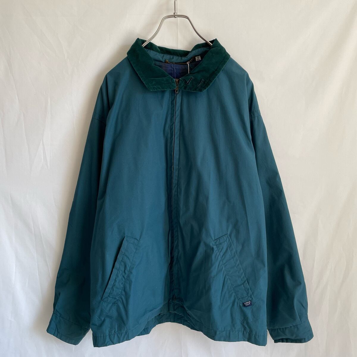 80s LONDON FOG スイングトップ 緑 グリーン 古着 ブルゾン ロンドン  