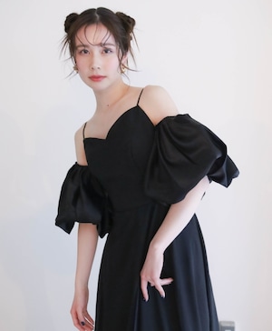 【THE URBAN BLANCHE】バルーン スリーブ( スリーブ単品) BLACK/WHITE 商品番号:SL07