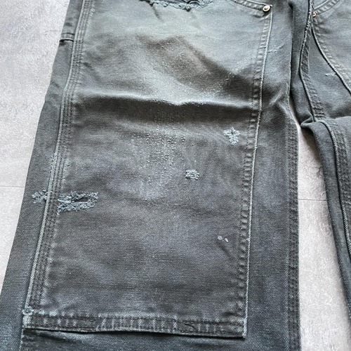 ブラック ダブルニー Carhartt B136 GVL 32×32 詳細写真15